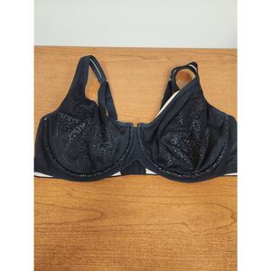 Auden Plus Size Unlined Bra 44DD black